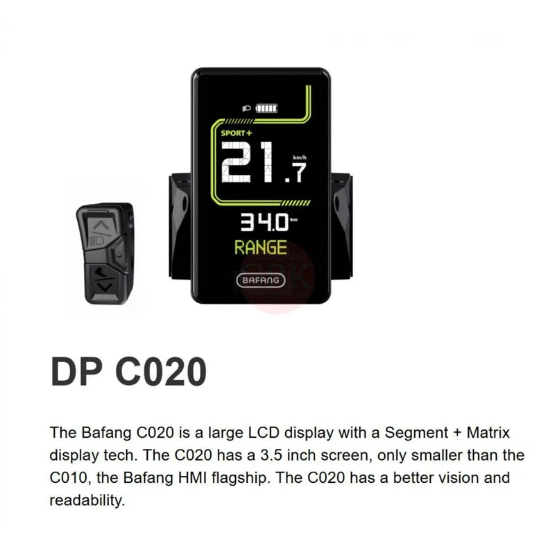 Bafang C020 CANbus HMI Display