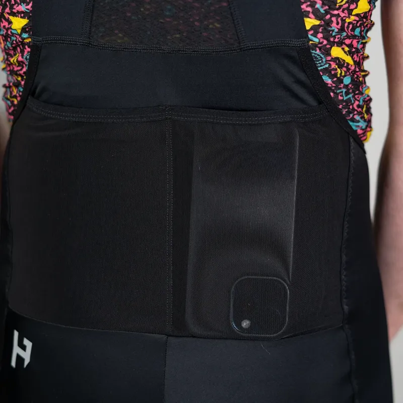 Handup Cargo Bib Shorts in Black-4