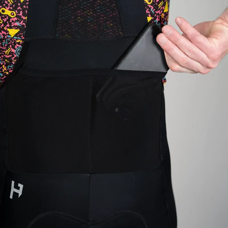 Handup Cargo Bib Shorts in Black-3