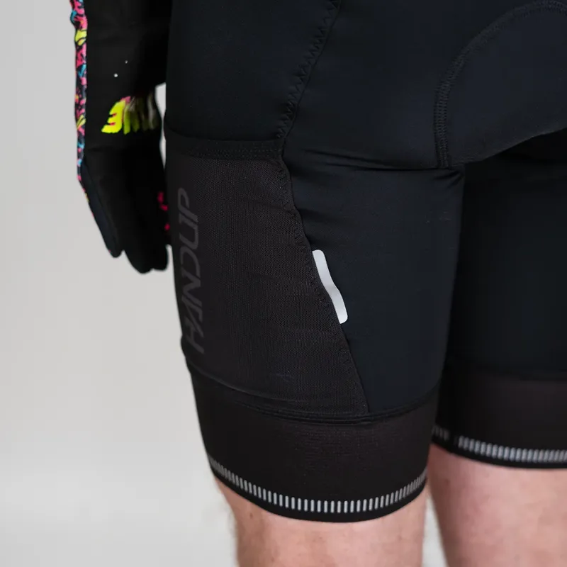 Handup Cargo Bib Shorts in Black-6