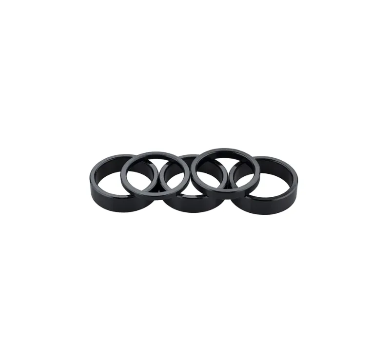 Problem Solvers Aluminium 28.6/10mm Headset Spacer 10-pack in Black