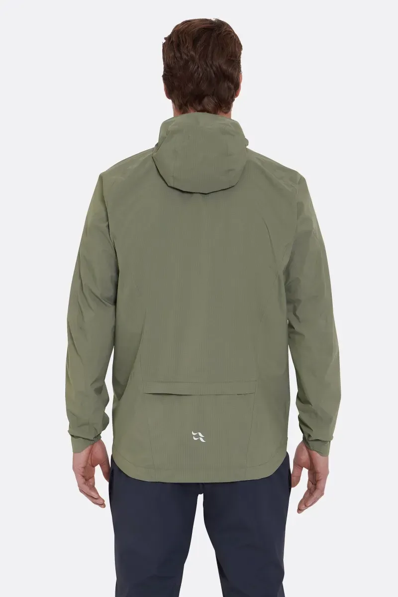 Rab Cinder Downpour Light Jacket: Light Khaki-2