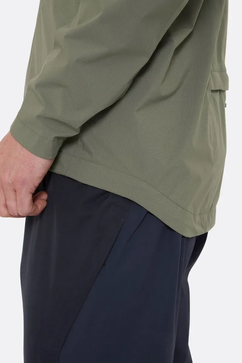 Rab Cinder Downpour Light Jacket: Light Khaki-8