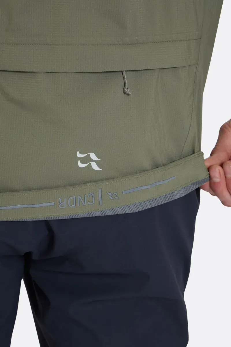Rab Cinder Downpour Light Jacket: Light Khaki-9