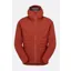 Rab Cinder Downpour Light Jacket: Tuscan Red