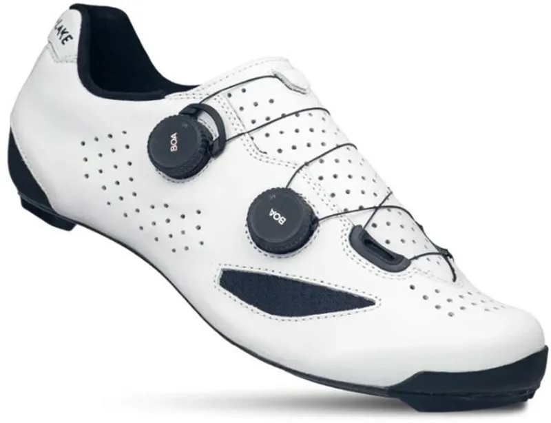 Lake Cycling CX239-X Shoes: White / Black WIDE