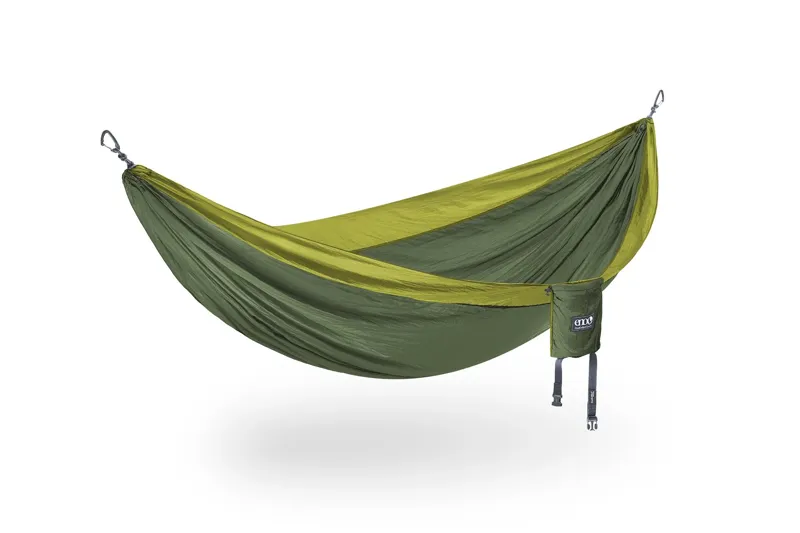 Eno DoubleNest Hammock in Emerald/Khaki