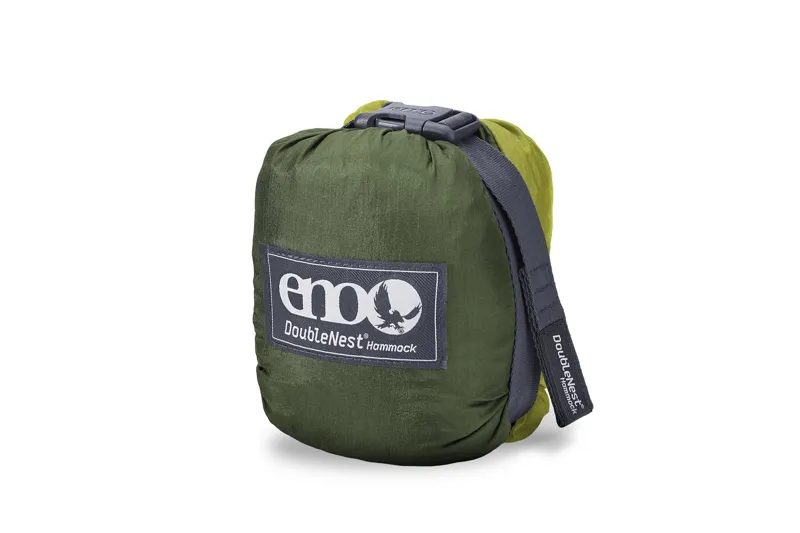 Eno DoubleNest Hammock in Emerald/Khaki-1