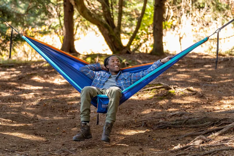 Eno DoubleNest Hammock in Sapphire/Yellow-4