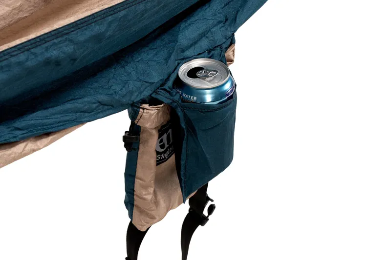 Eno SingleNest Hammock in Teal/Khaki-2
