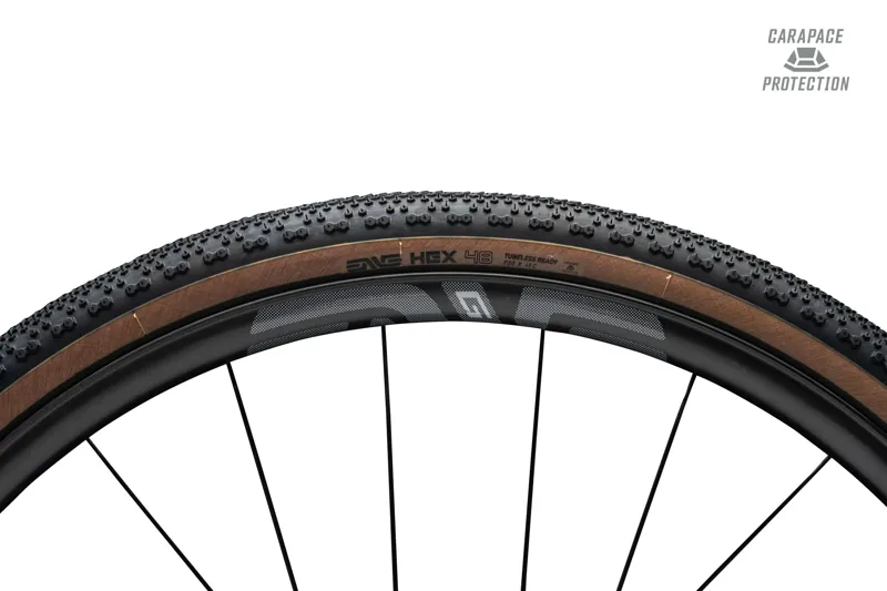 Enve Composites HEX Carapace Gravel Tire 700x48 in Tan-3
