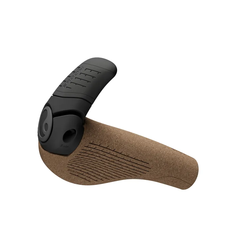 Ergon GP2 Evo BioKork Lock-On Grips Small in Black/Tan Black/Cork-2