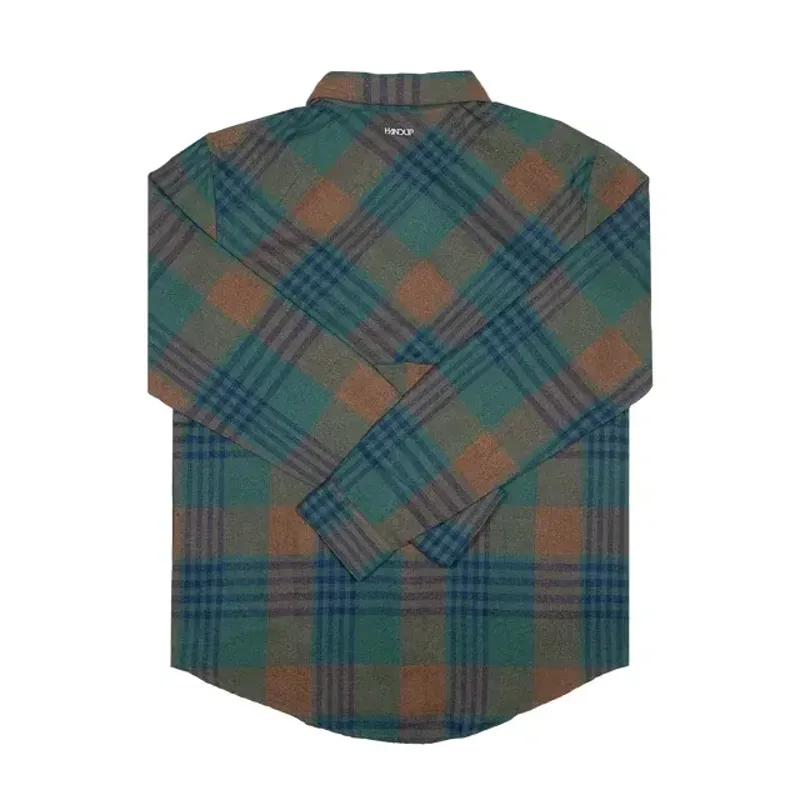 Handup Flow Flannel in Green/Blue-2