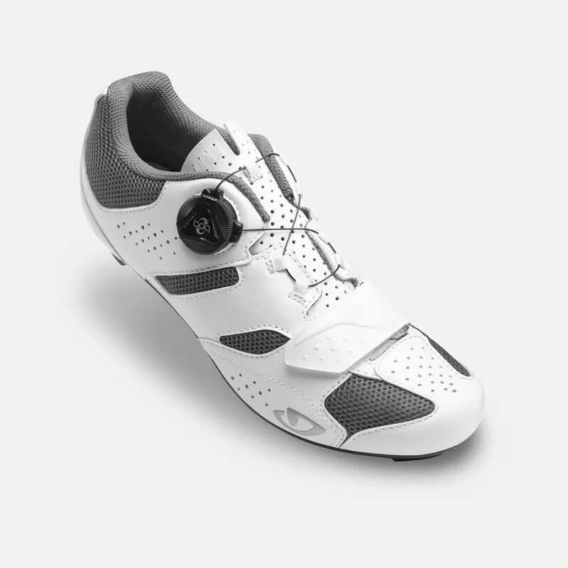 Giro Savix W Womens Road Shoes - White/Titanium - Size 37-1