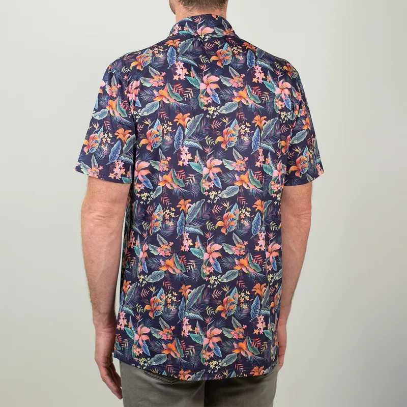 Handup FlexGRID Button Up Shirt Midnight in Maui-3