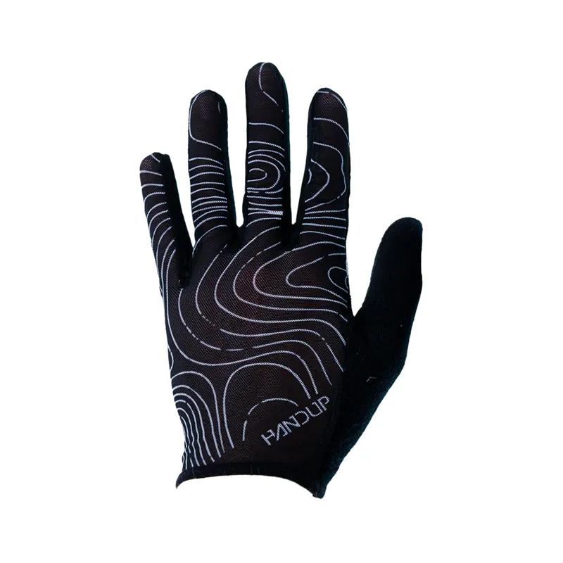Handup Vented Lite Hot Days Gloves Topo Map Black