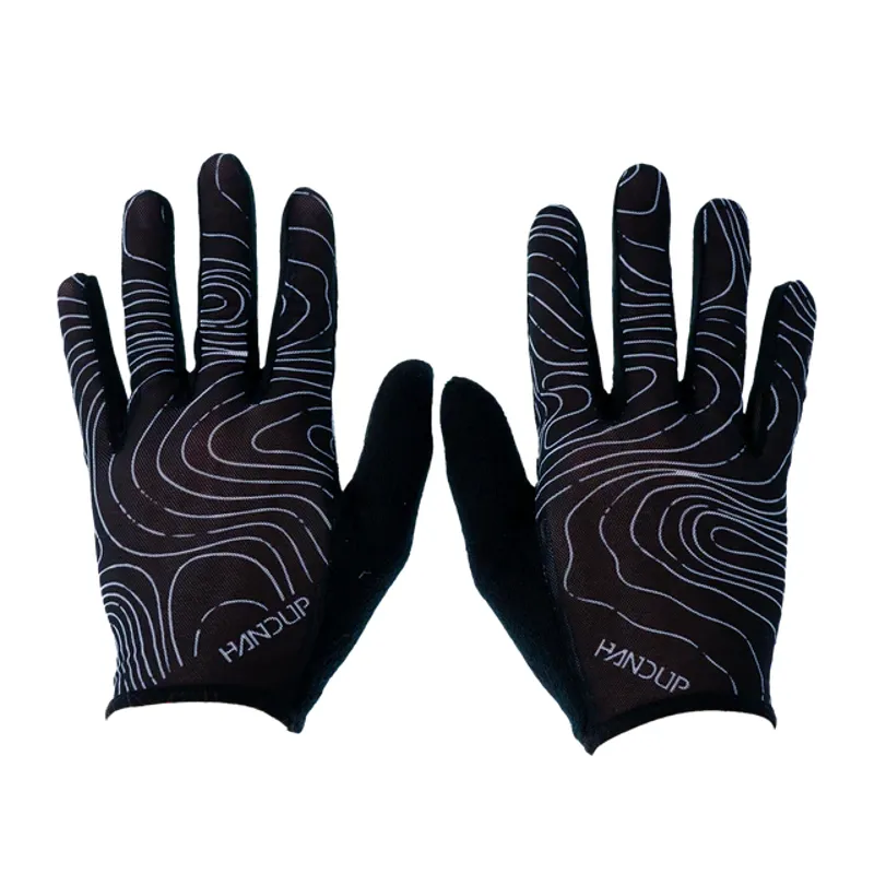 Handup Vented Lite Hot Days Gloves Topo Map Black-2