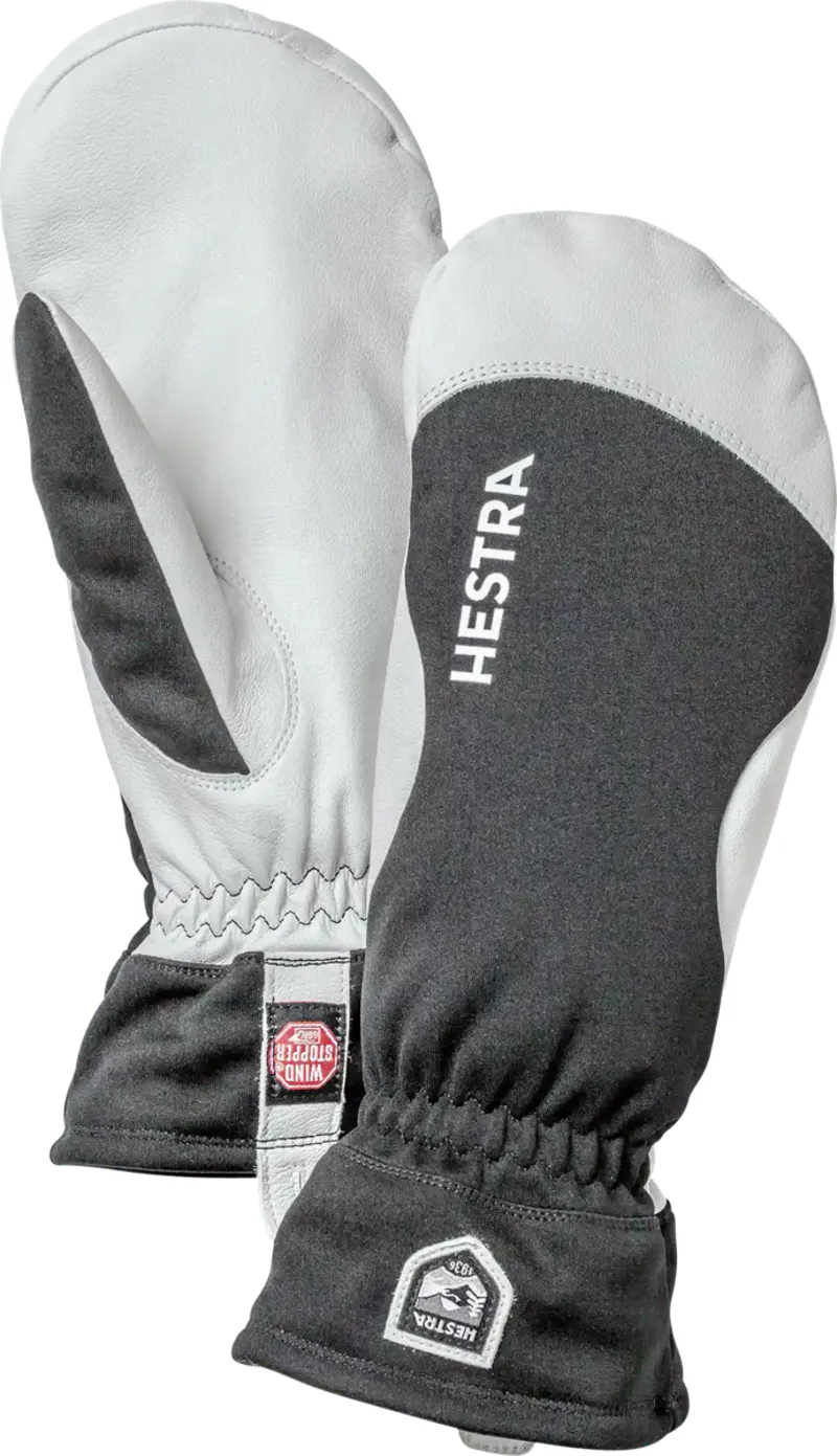 Hestra Windstopper Leather Mitten in Black