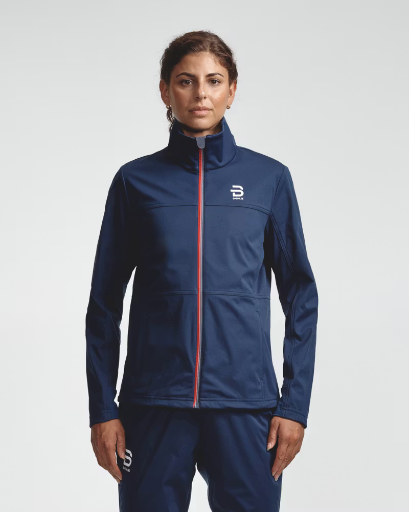Daehlie Shift Jacket Women in Navy-2