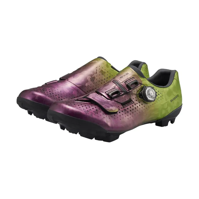 Shimano SH-RX800 MTB Shoes Purple/Green-2