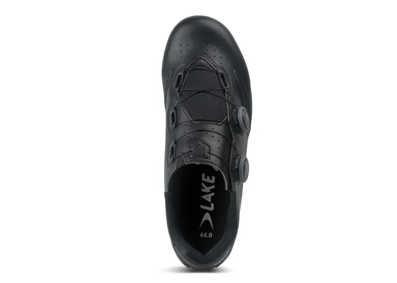 Lake Cycling CX190 Regular Shoe in Black/Silver-3
