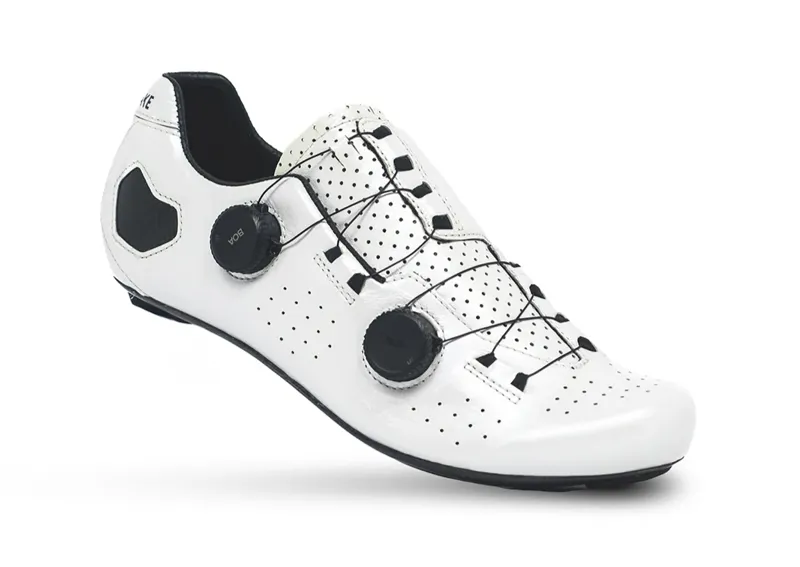 Lake Cycling CX333-X Wide Shoes in White/Black-1