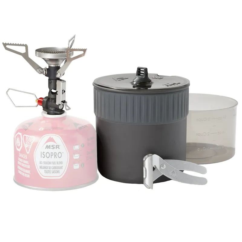 MSR PocketRocket Deluxe Stove Kit includes Ultralight Trail Mini Duo Cook Set