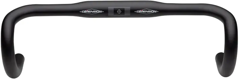 MSW Flat Top Shallow Drop Handlebar Aluminum 31.8mm 38cm in Black