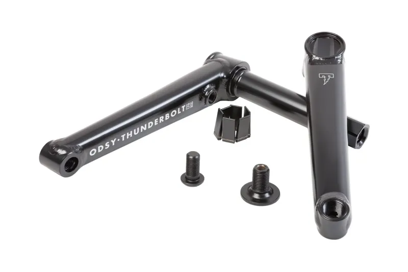 Odyssey Thunderbolt Crankset 165mm RHD Rust Proof in Black-1