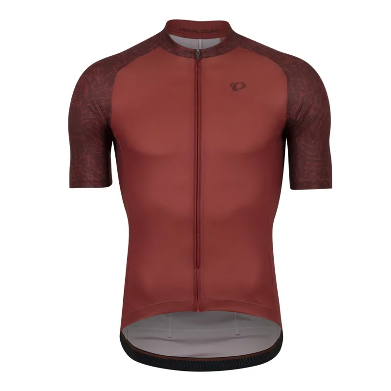 Pearl Izumi Attack Jersey in Rust Hatch Palm