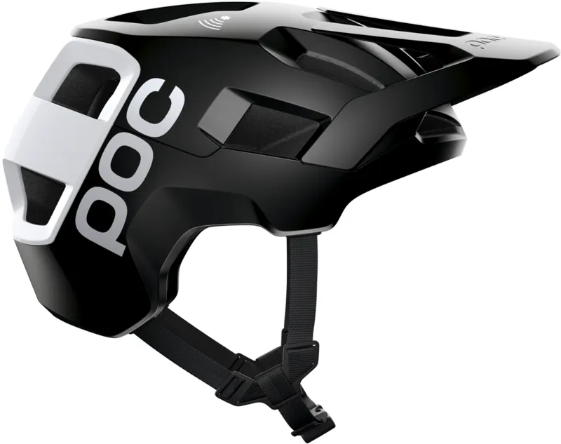 POC Kortal Race MIPS Helmet: Uranium Black Matt/Hydrogen White