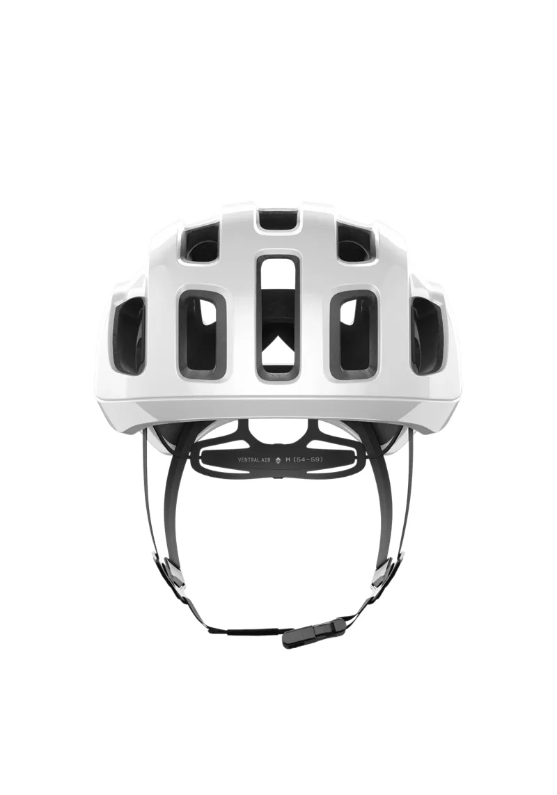 POC Ventral Air MIPS Cycling Helmet in Hydrogen White/Florescent Orange-2
