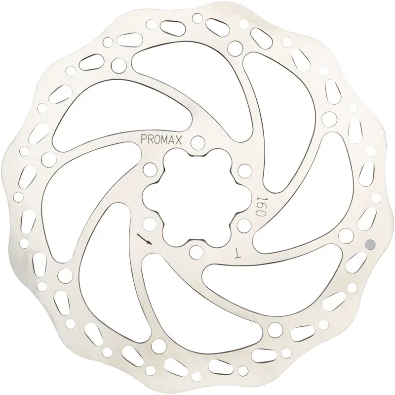 Promax Sport S1 Disc Brake Rotor 160mm 6-Bolt in Silver