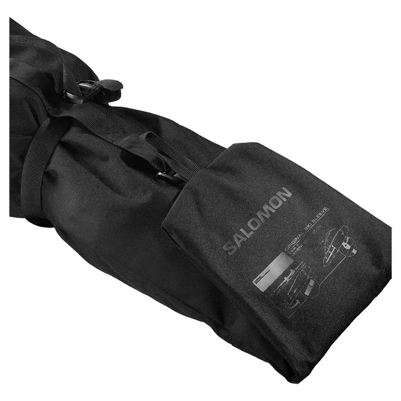Salomon ORIGINAL 1 Pair 160-210 Ski Bag: Black - Fits 2-Pair Nordic Ski-3