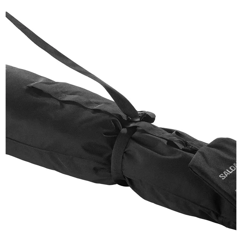 Salomon ORIGINAL 1 Pair 160-210 Ski Bag: Black - Fits 2-Pair Nordic Ski-2