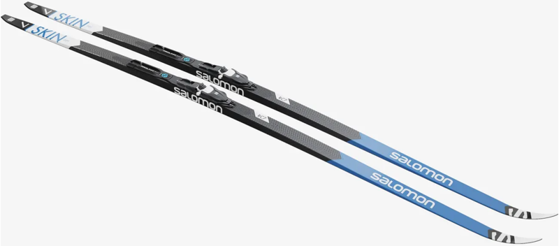 Salomon RC 7 eSKIN HARD w/ Prolink Shift Pro Unisex Classic Nordic Ski Package - Size 201-2