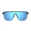 Tifosi Optics Sanctum SL Sport Sunglasses in Gloss Black Smoke Bright Blue Mirror