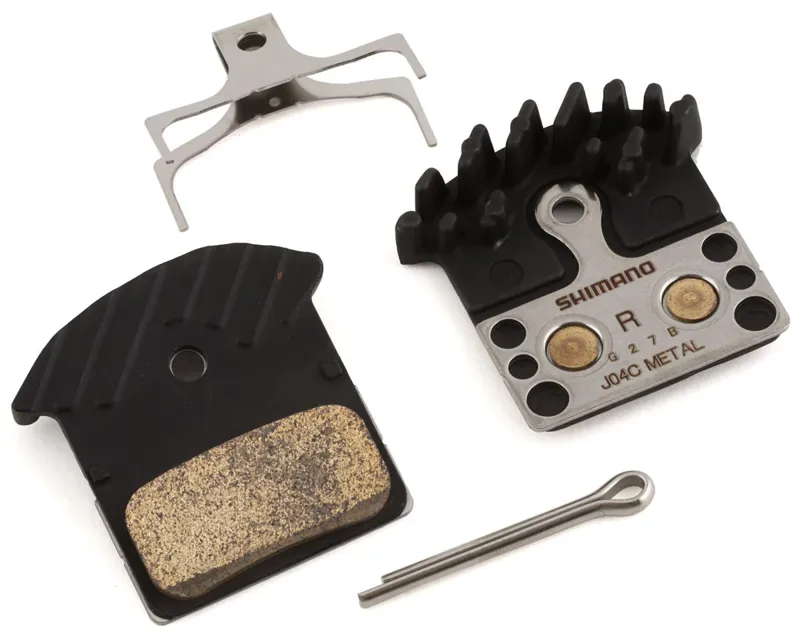 Shimano J04C-MF Metal Disc Brake Pads w/ Cooling Fins 1 Pair