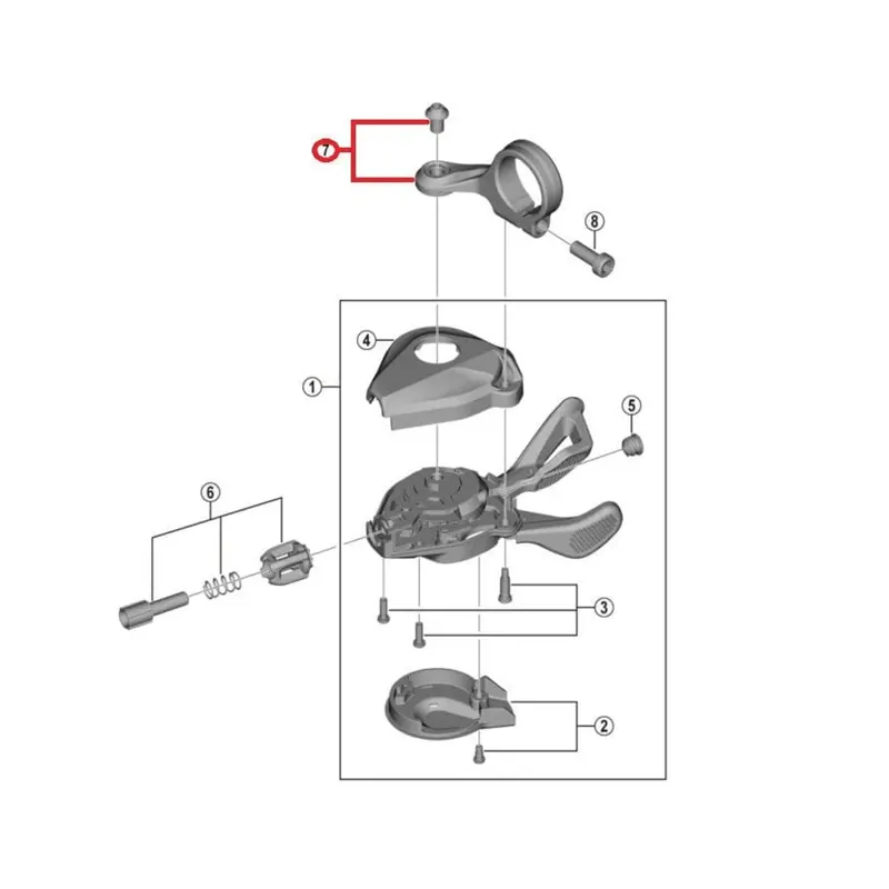 Shimano SLX SL-M7100 R.H. Bracket Unit-2