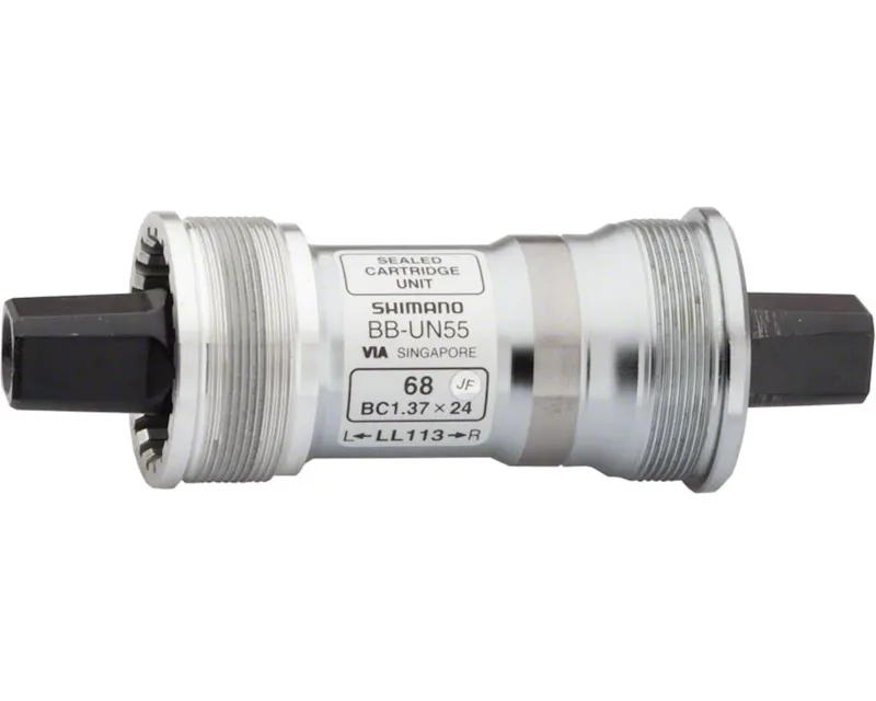 Shimano UN55 70x118mm Square Taper Italian Bottom Bracket in Silver