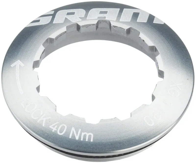 SRAM Cassette Lockring For 11-T First Cog Aluminum in Silver