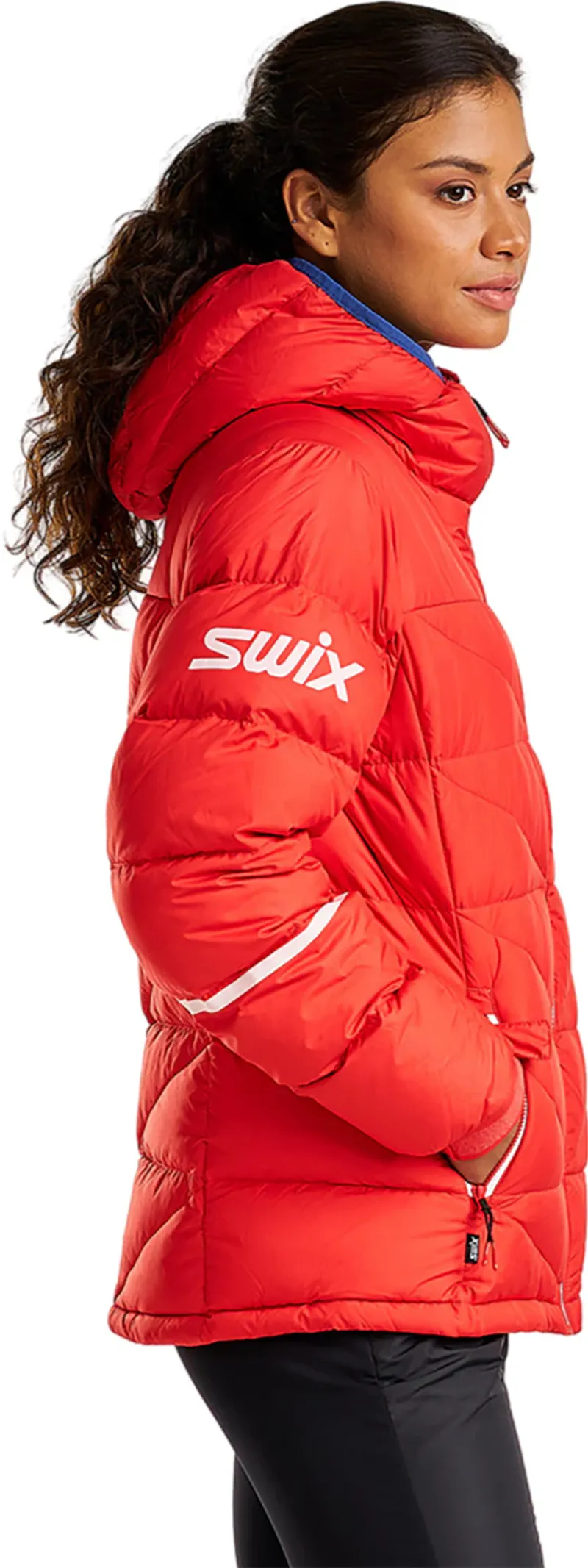 Swix Women's Club Down Jacket in Red-3