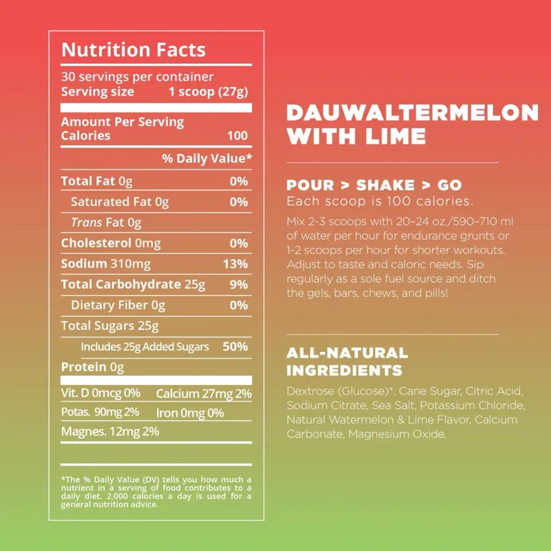 Tailwind Endurance Fuel 50-Serve Drink in Watermelon/Lime-2