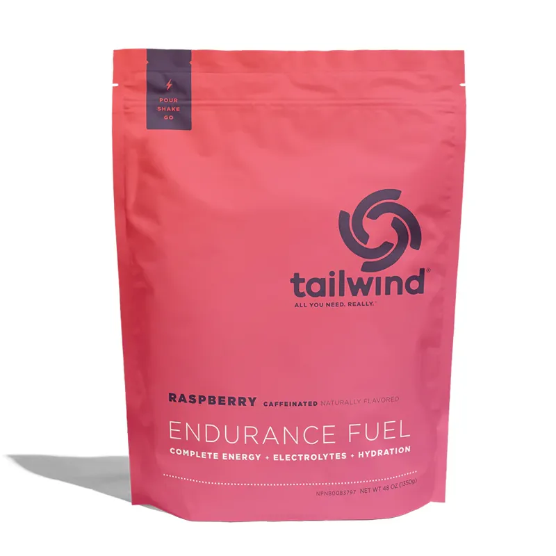 Tailwind Endurance Fuel Drink Mix w/ Caffeine Raspberry Buzz 50-Serve