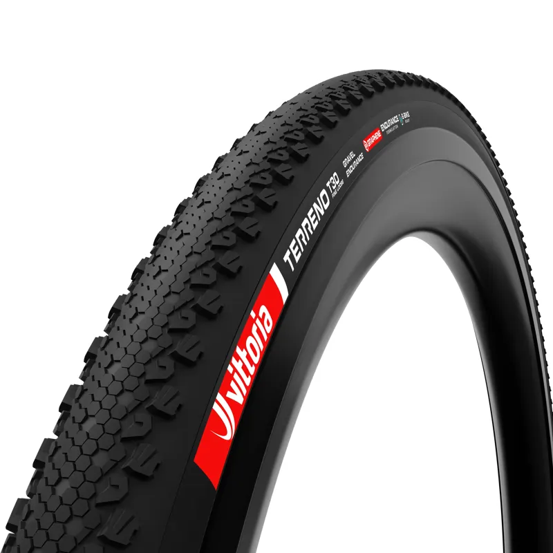 Vittoria Terreno T30 Fine Loose Gravel Endurance Graphene G2.0 E-Bike Tubeless Folding Tire 700 x 40 in Black