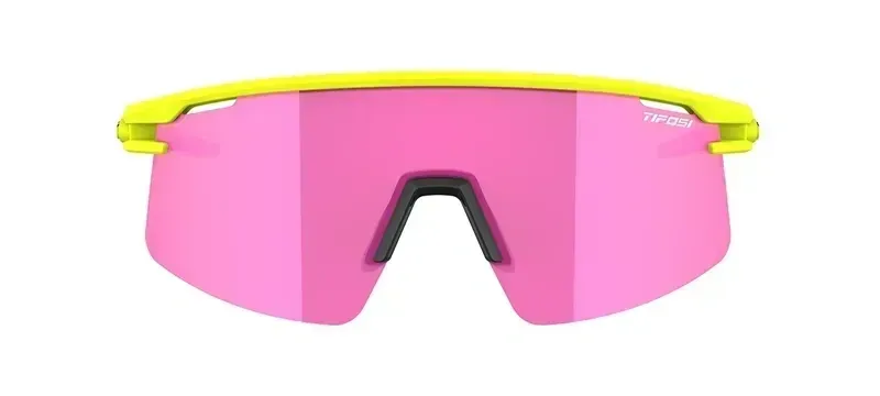 Tifosi Optics Moab Lite Sunglasses in Speed Yellow Clarion Sunset Pink/AC Red/Clear