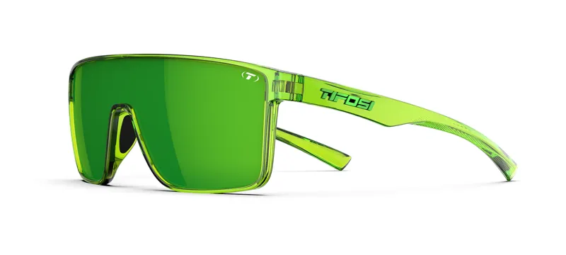 Tifosi Optics Sanctum Sunglasses Hyper Lime in Green Mirror-2