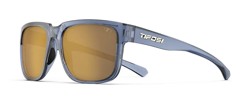 Tifosi Optics Shumo Sunglasses Crystal Denim/Gold Mirror in Blue-2