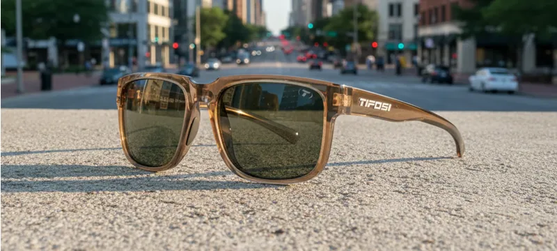 Tifosi Optics Shumo Sunglasses Honey/Golf Tint in Gold-3