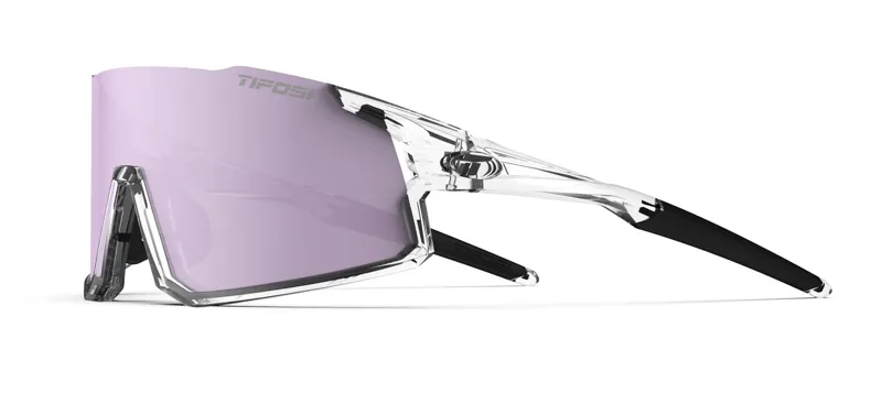 Tifosi Optics Stash Sunglasses Clarion Purple/AC Red/Clear in Clear-3